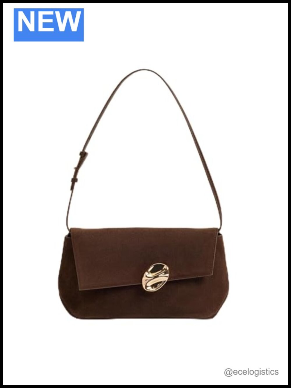 Sam Edelman Bex Folded Clutch Leather Evening Bag Adjustable Strap